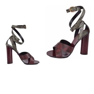 Authentic Gucci Elegant Snakeskin Strappy Heels- size us 6